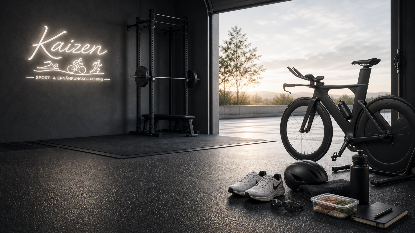 Triathlon-Setup im Kaizen Coaching Studio